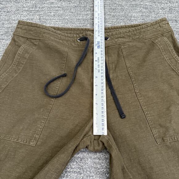 James Perse Pants Men 3 Large Green Cotton Pull On Joggers Utility Pockets Army - Picture 3 of 12